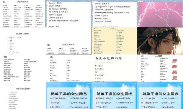 经典网名女生简约大气 - 经典女生网名