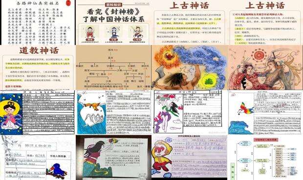 中国神话人物名片卡 - 中国神话人物名字