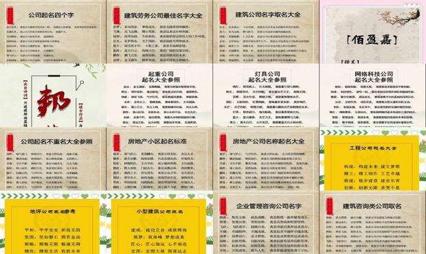 房地产公司起名称 - 房地产公司起名