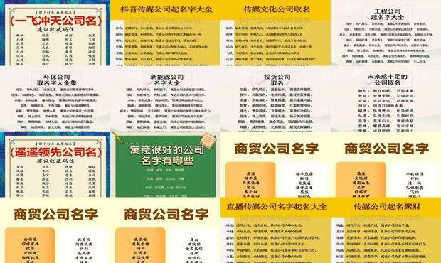 公司取名字吉凶查询 - 公司取名