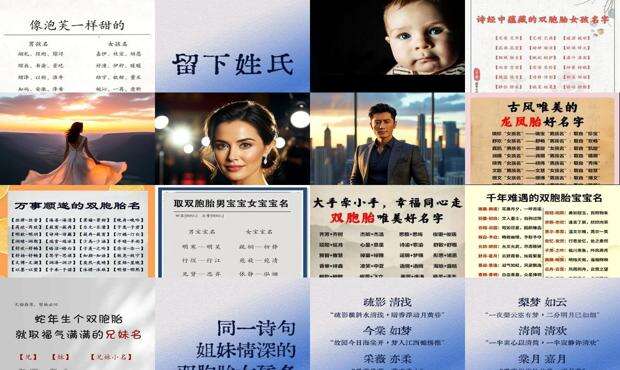 双胞胎女孩起名字大全2020 - 双胞胎女孩起名