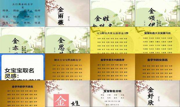 带金字旁的女孩用字 - 带金字旁的女孩名字