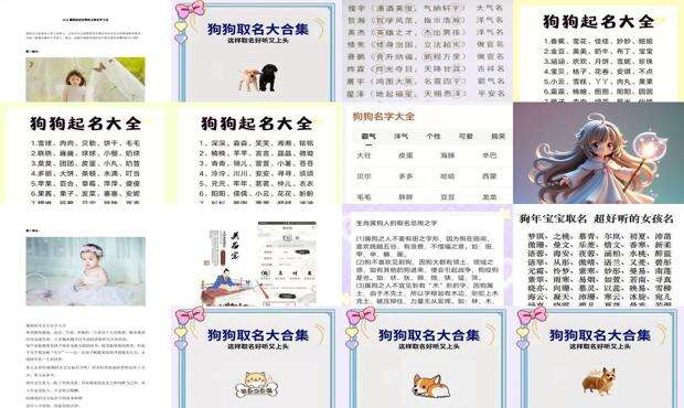 女孩名字大全2024最新版 - 女孩名字大全2018属狗