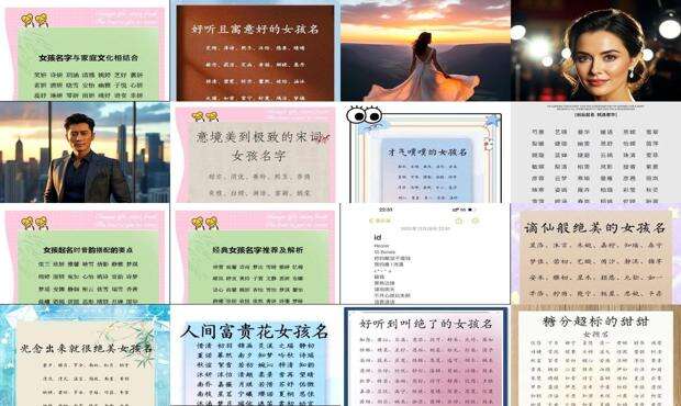 个性的女孩名字 有创意 - 个性女孩名字