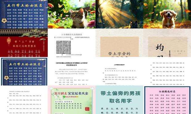 土字旁的名字男孩 - 土字旁的名字大全