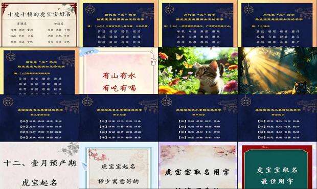 虎宝宝取名字最佳字 - 虎宝宝取名字最佳字