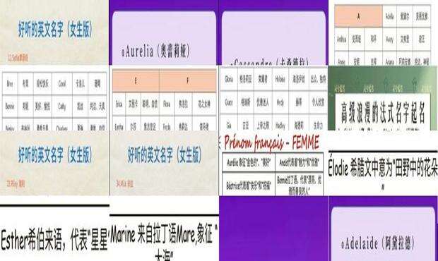 外国女性名字高雅大气 - 外国女性名字