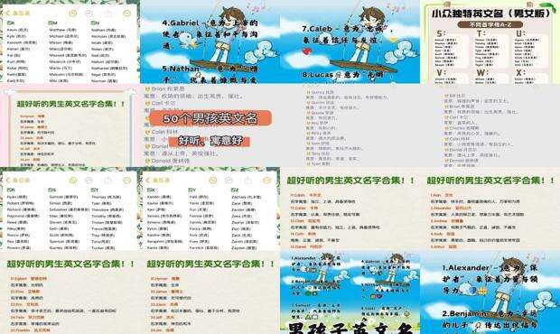 好听的男生英文名字简单帅气 - 好听的男生英文名