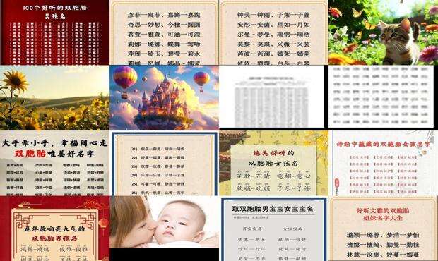 双胞胎名字大全2025属蛇晴的近义词 - 双胞胎名字大全