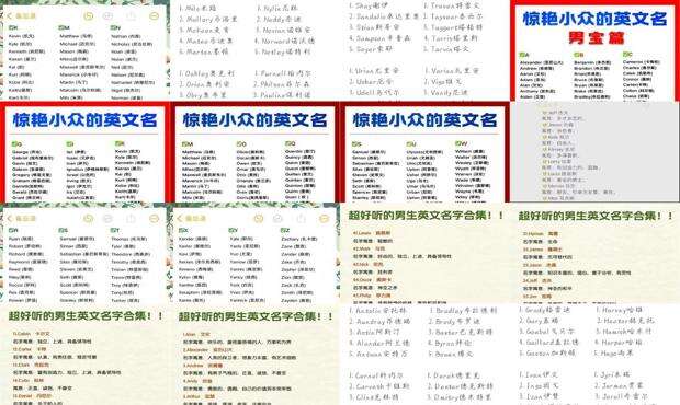 外国男孩名字好听 - 外国男孩名字