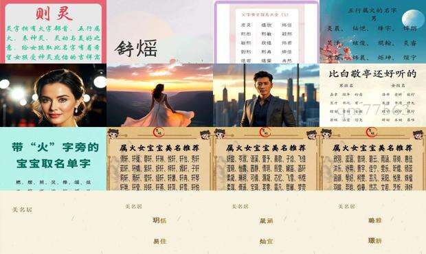 火字旁的女孩名字有哪些 - 火字旁的女孩名字