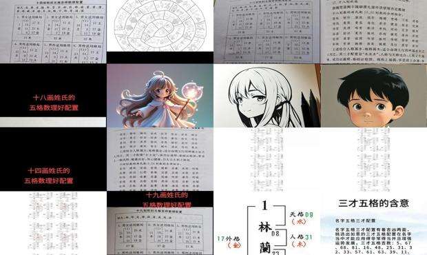 姓名五格数理测算 - 姓名五格数理