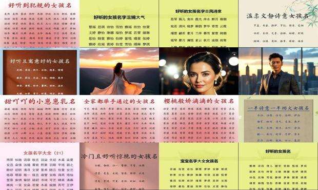 好听的女孩子名字网名 - 好听的女孩子名字