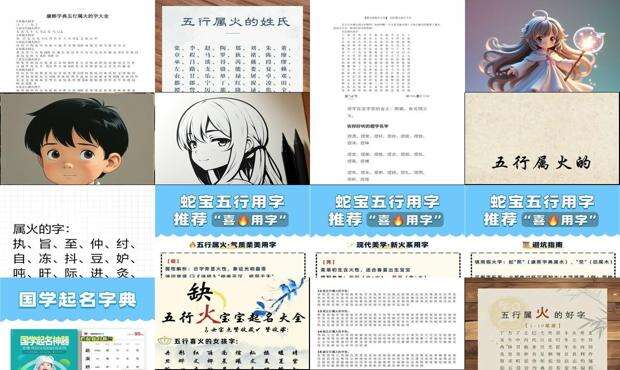 五行属火的字有哪些 - 五行属火的字有哪些