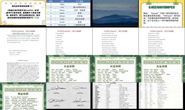 穿越英文名字怎么写 - 穿越英文名字