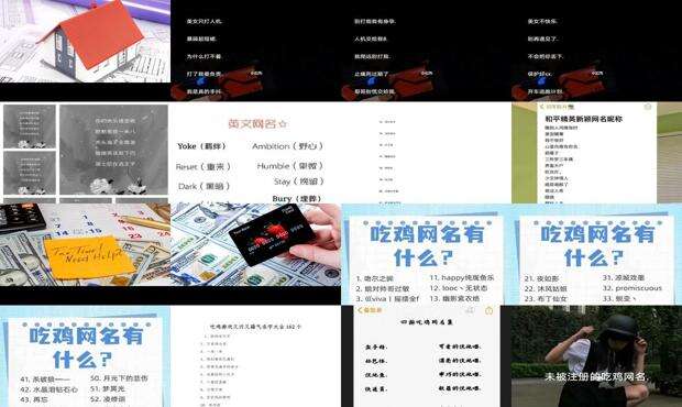 吃鸡网名女 - 吃鸡网名