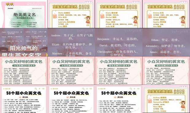 时尚的英文名女 - 时尚的英文名