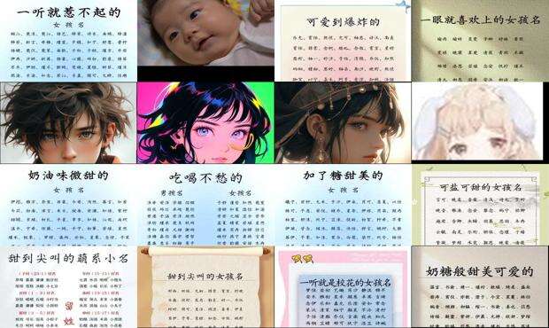 温柔可爱的女孩名字 - 可爱的女孩名字