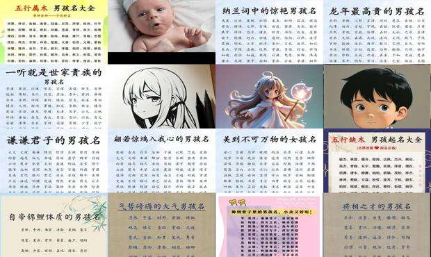 男孩取名常用字搭配大全 - 男孩取名常用字