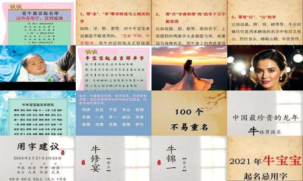 牛年男宝宝起名大全2021洋气 - 牛年男宝宝起名大全