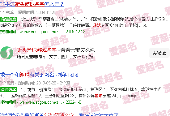 街头篮球游戏名人 - 街头篮球游戏名字