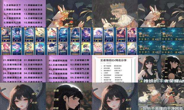 高冷的王者荣耀 - 王者荣耀高冷撩妹名字