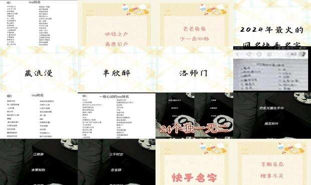 快手热门昵称带琴字的 - 快手热门昵称