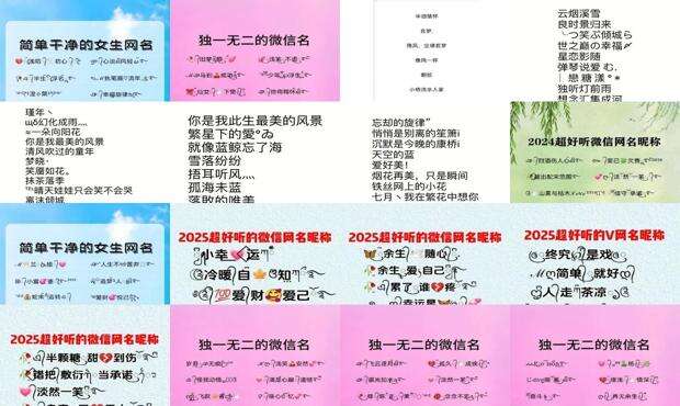 好听的微信昵称女 - 好听的微信昵称女