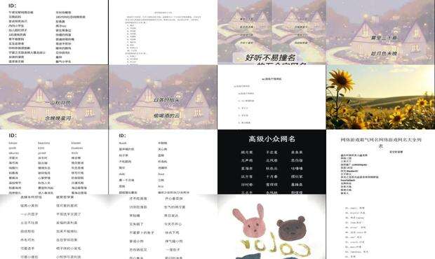 个性游戏名字大全女生 - 个性游戏名字大全