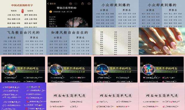 流行的网名 - 流行名字