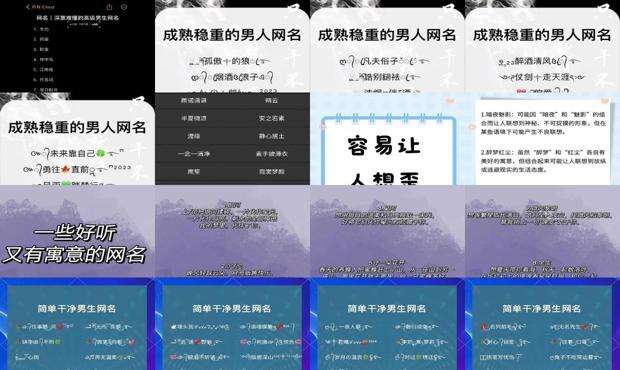 成熟有内涵的网名男 - 成熟有内涵的网名