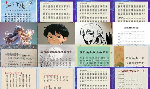 五行属金的字大全女孩龙宝宝取名 - 五行属金的字大全