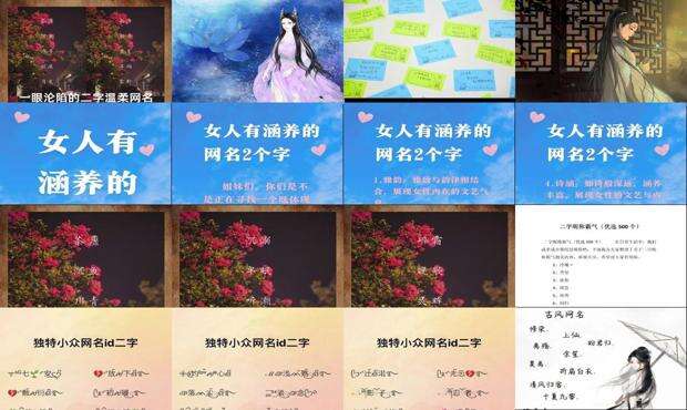 内涵深意的二字名字 - 内涵深意的二字网名