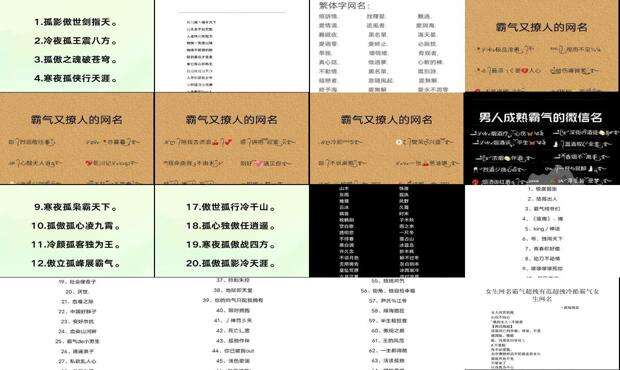 霸气网名大全2025最新版 - 霸气网名大全