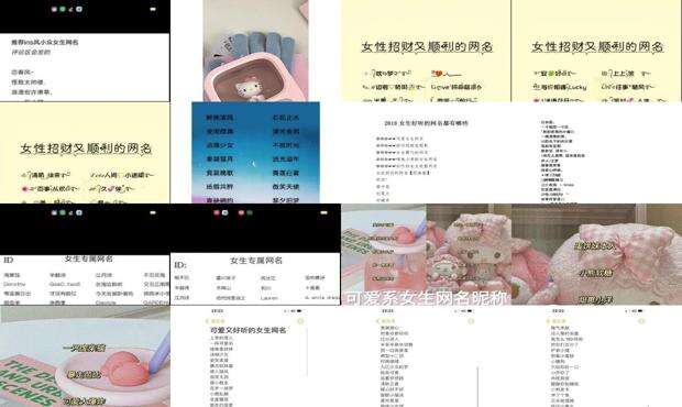 好听的网名女生 - 好听的网名女