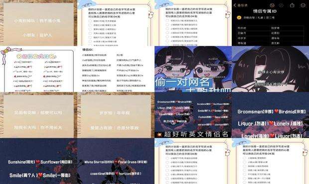 王者情侣名称 - 情侣名称