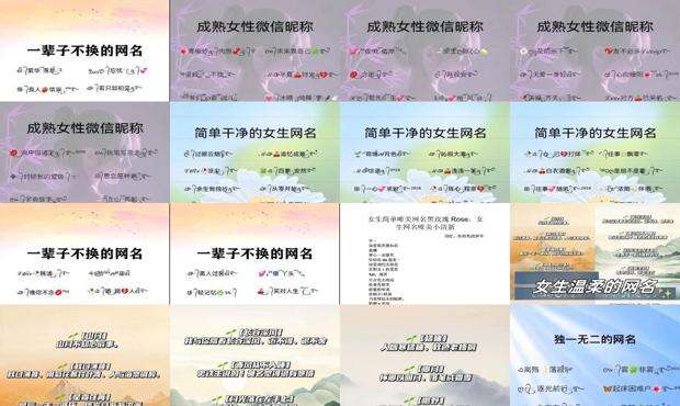 女性网名大全2024最新版 - 女性网名大全