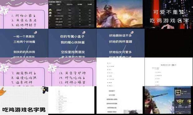 吃鸡撩人名字带符号 - 吃鸡撩人名字