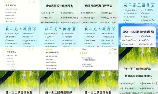 独特的微信号id号 - 独特的微信号