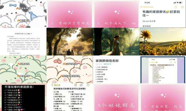 家族群好听的群名搞怪 - 家族群好听的群名