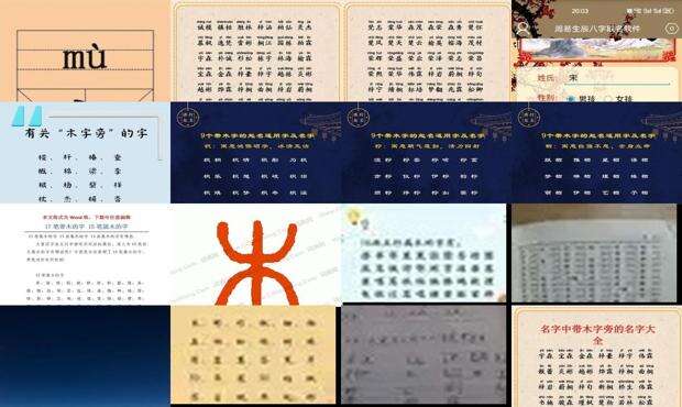 带木的字大多与什么有关系 - 带木的字