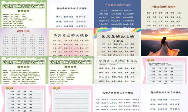 100个高雅女孩网名 - 100个高雅女孩名字