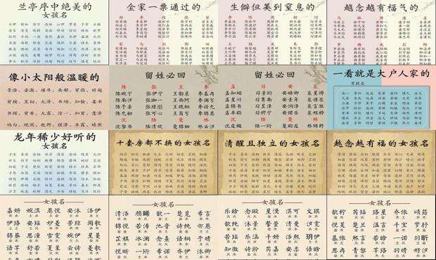 名字大全免费 - 名字大全