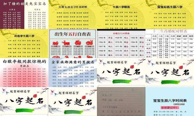 如何根据生辰八字取名字 - 生辰八字取名字