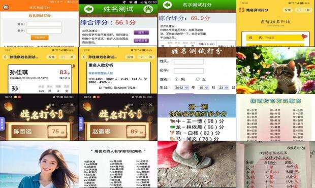 姓名测试打分免费查询 - 姓名测试打分 免费