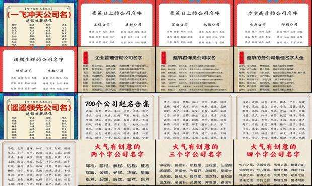 企业取名笔画1一81吉凶表 - 企业取名