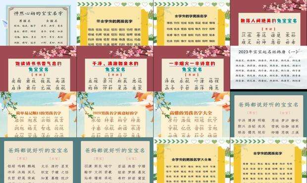 宝宝取名字大全 - 宝宝取名字大全免费2023年