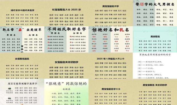 取名字寓意好的字 - 取名字寓意好的字