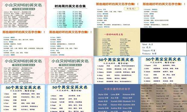 好听的男孩英文名字简单大气 - 好听的英文名字