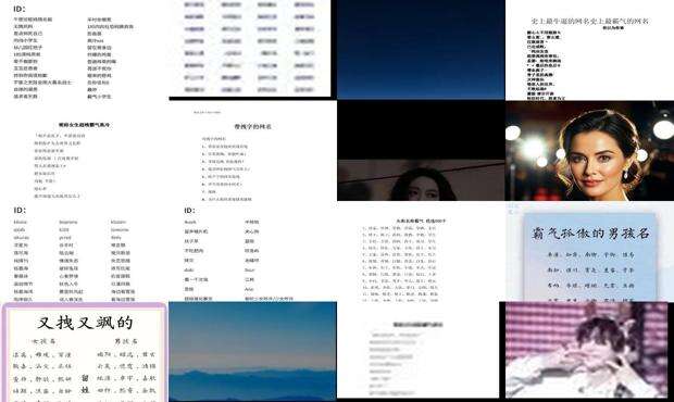 又拽又霸气的词 - 又拽又霸气的名字